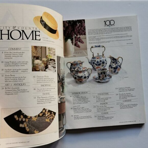 May 1987 City & Country Home Magazine Canadian Lifestyle Interior Design Toronto - Picture 2 of 6
